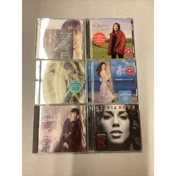 Lot Of 6 CDs By Charlotte Church, Celine Dion, Enya & Alicia Keys - Picture 2 of 7
